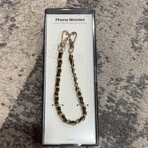 Gold and Black Phone Wristlet
